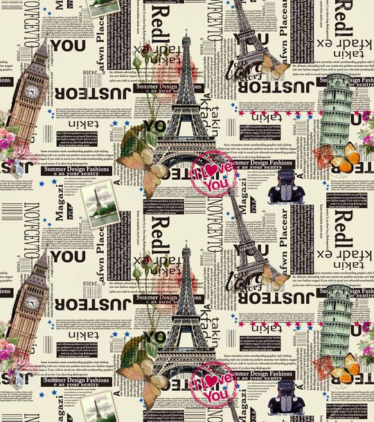 埃菲尔铁塔印花华亿平台图片