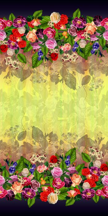 花卉印花华亿平台图片