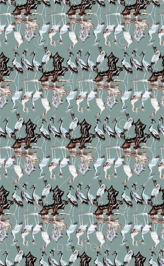 中国风印花华亿平台图片