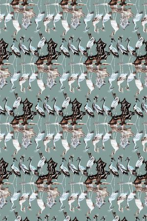 中国风印花华亿平台图片