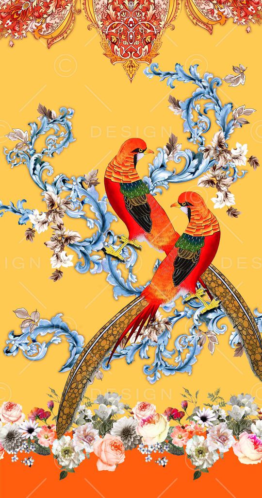 鸟印花华亿平台图片