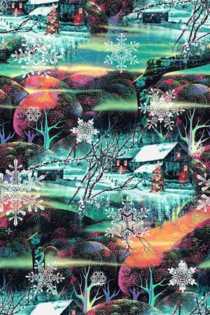 雪景印花华亿平台图片