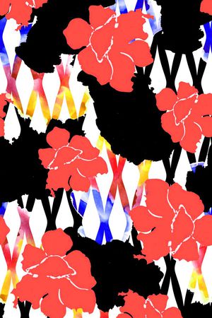 复古印花华亿平台图片