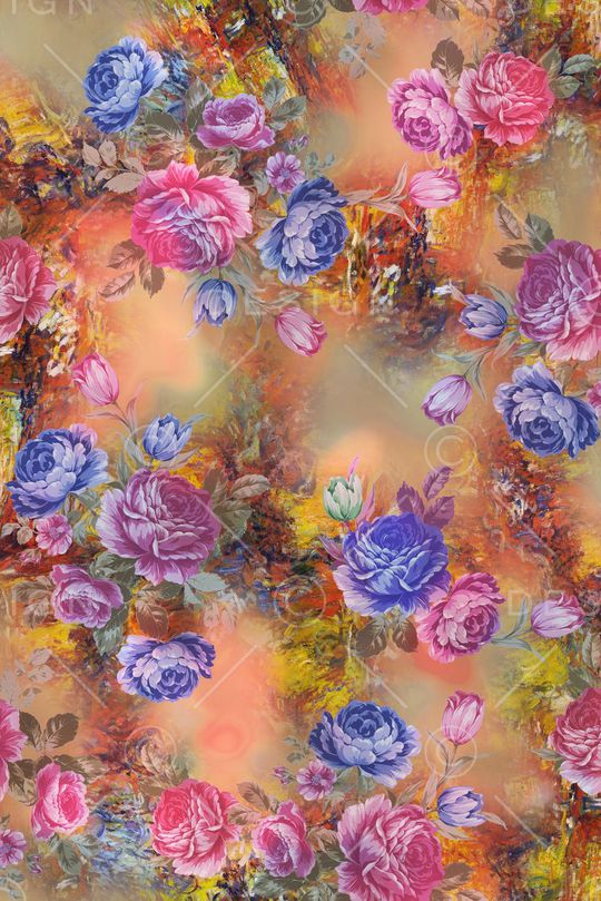 复古印花华亿平台图片