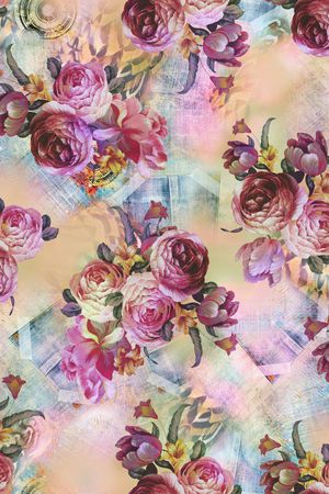 复古印花华亿平台图片