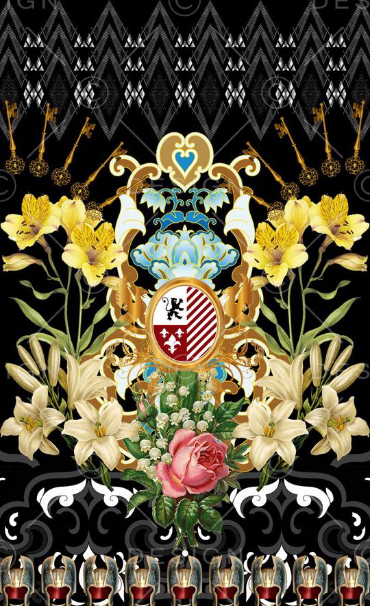 潮流时尚印花华亿平台图片