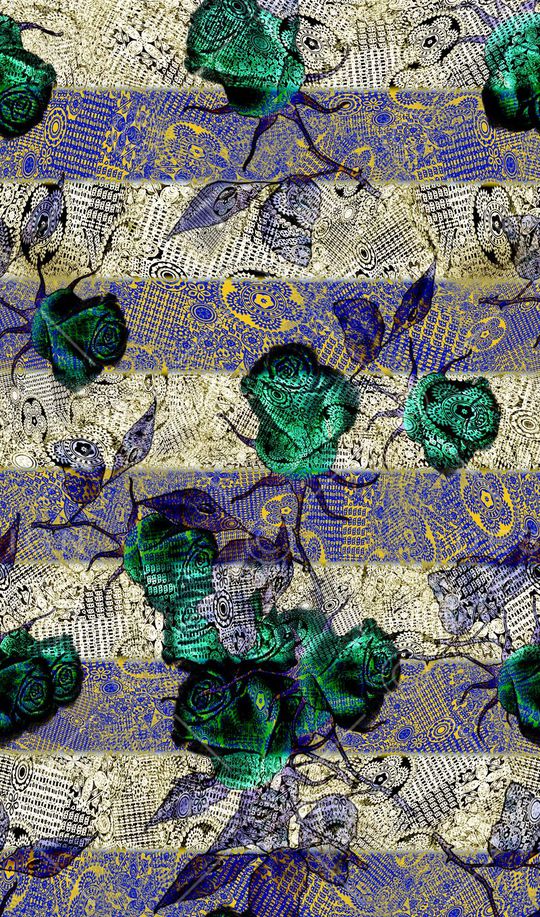 抽象现实魔幻印花华亿平台图片