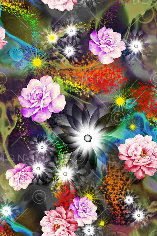 抽象印花华亿平台图片