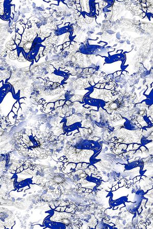 藏羚羊通印花华亿平台图片