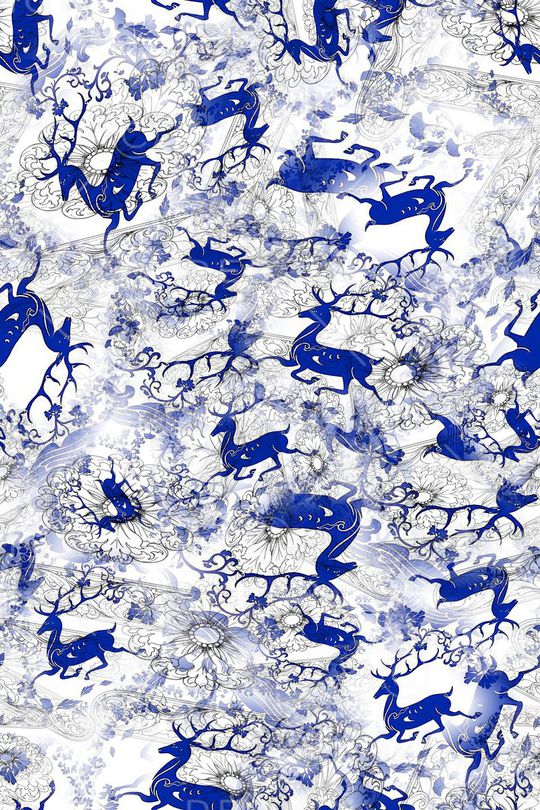 藏羚羊通印花华亿平台图片