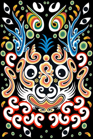 抽象印花华亿平台图片