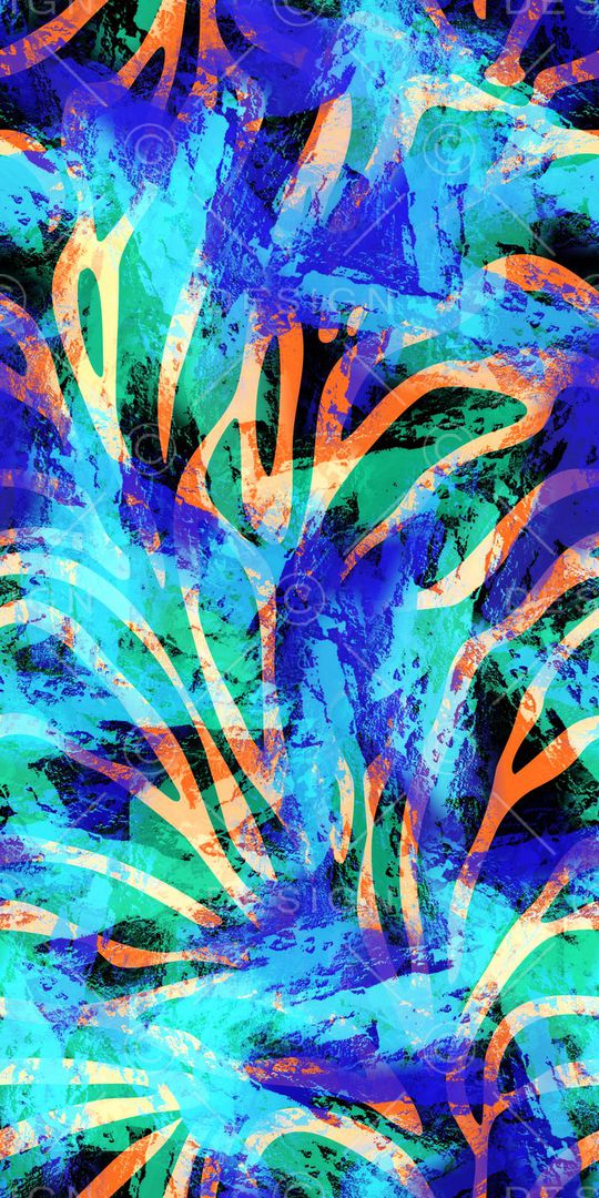 时尚写意印花华亿平台图片