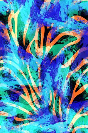 时尚写意印花华亿平台图片