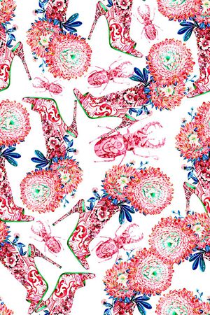 中国风印花华亿平台图片