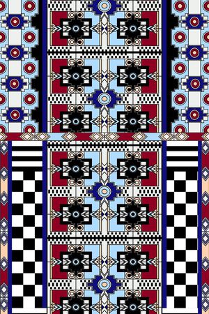 宫廷几何印花华亿平台图片