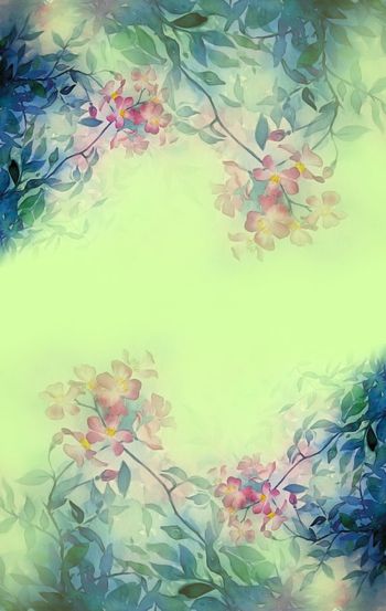 502912-手绘水彩花卉花丛兰花经典雪纺华亿平台