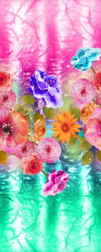 502961-大牌定位大花卉海浪机理背景