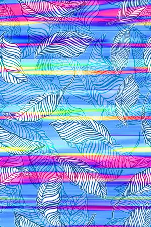 幻彩叶子印花华亿平台图片