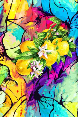 MAX-热带风情印花华亿平台图片