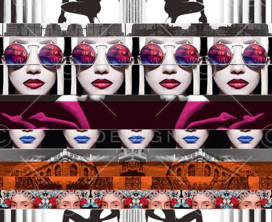 流行时尚印花华亿平台图片