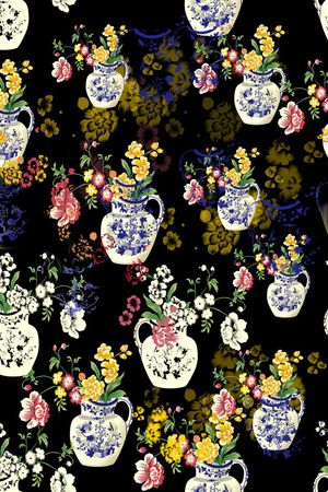 中国风印花华亿平台图片