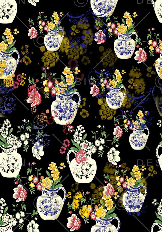 中国风印花华亿平台图片