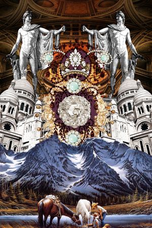 潮流时尚印花华亿平台图片