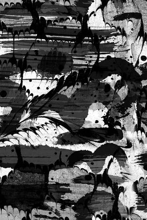 笔墨组合印花华亿平台图片