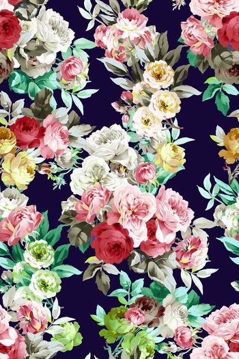 503183-时尚 休闲 花卉 组合 数码 服装