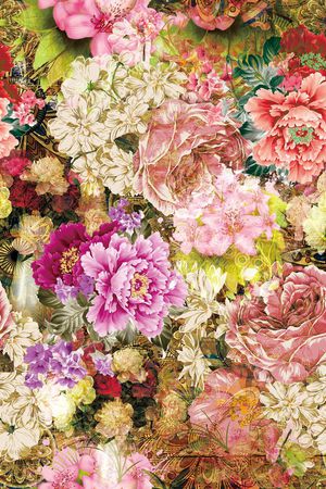 复古印花华亿平台图片