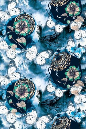 MAX-中国风印花华亿平台图片