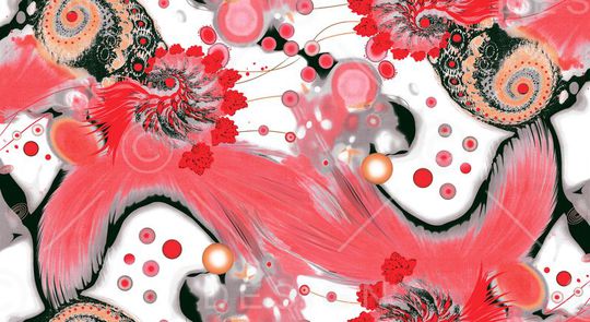 抽象印花华亿平台图片