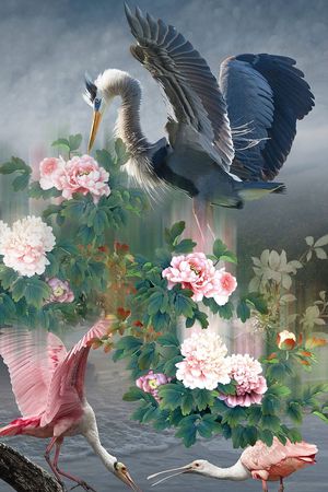 潮流时尚印花华亿平台图片