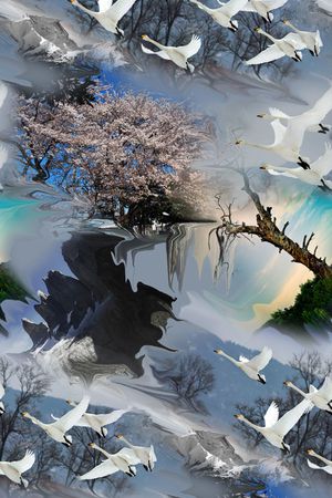 清雅印花华亿平台图片