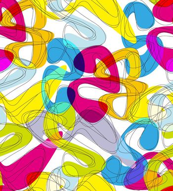 503544-明艳丝带几何线条女装匹布抱枕沙发布