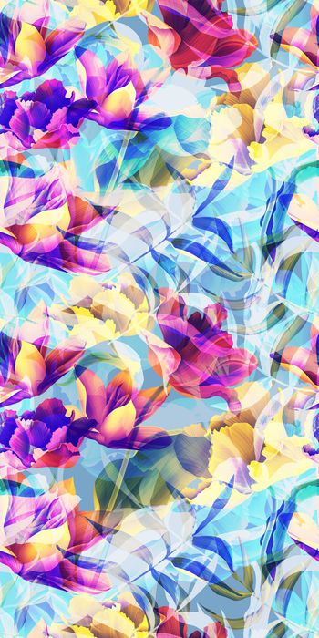 503653-欧美流行时尚浅底色花卉 女装连衣裙