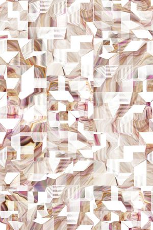 不规则几何印花华亿平台图片