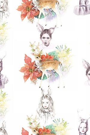 森女田园风印花华亿平台图片