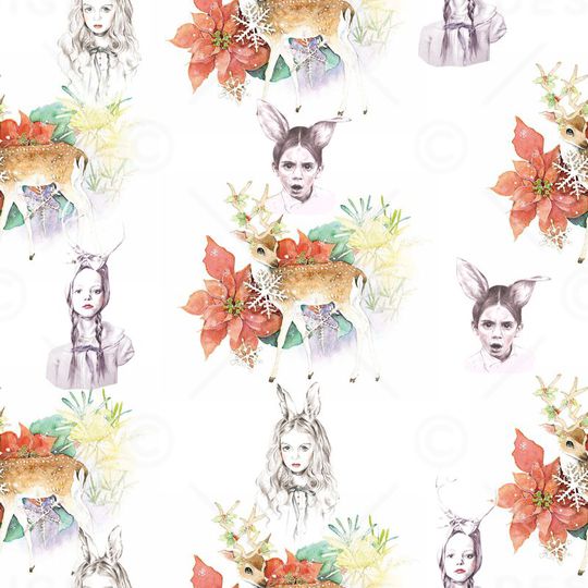 森女田园风印花华亿平台图片