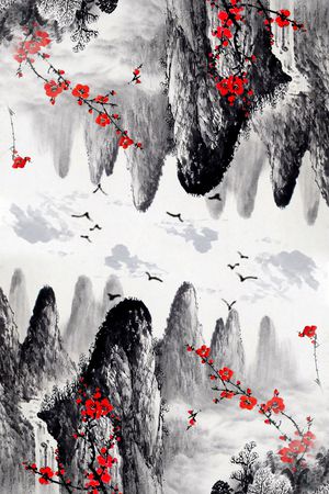 中国风印花华亿平台图片