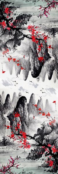 中国风印花华亿平台图片