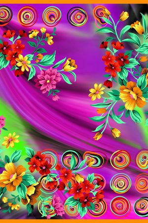 中国风印花华亿平台图片