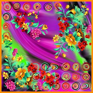 中国风印花华亿平台图片