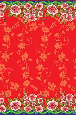 定位花卉印花华亿平台图片