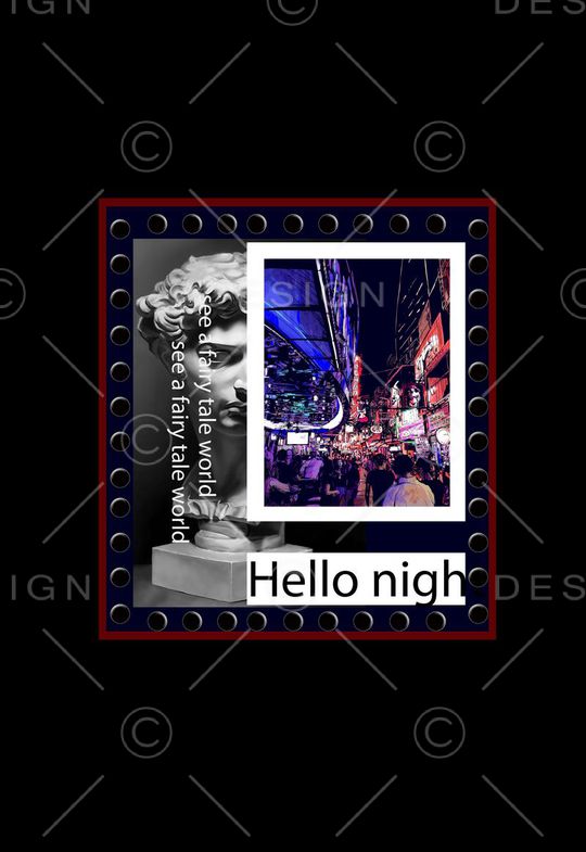 潮流时尚印花华亿平台图片