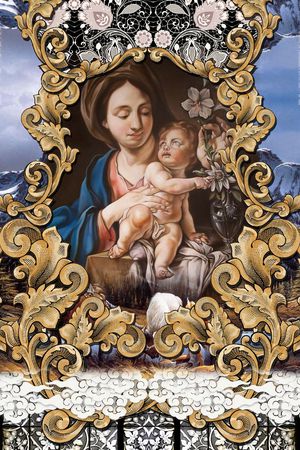 潮流时尚印花华亿平台图片