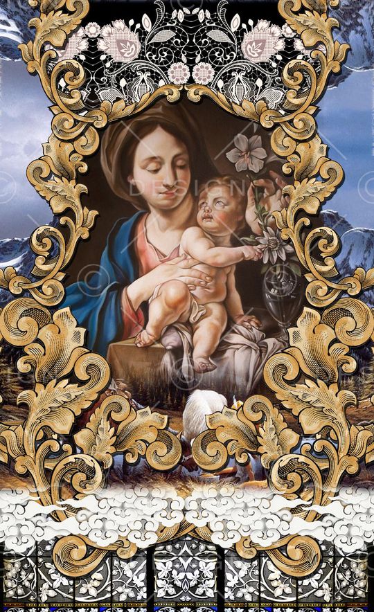 潮流时尚印花华亿平台图片