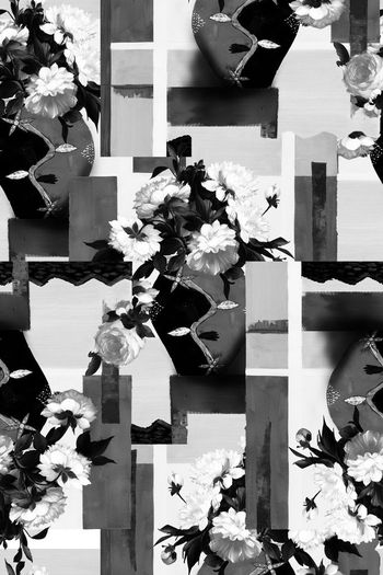 504113-休闲时尚 抽象  水彩 花卉 几何