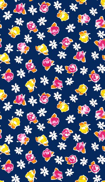 504124-复古 手绘小碎花 衬衫 夹克 华亿平台