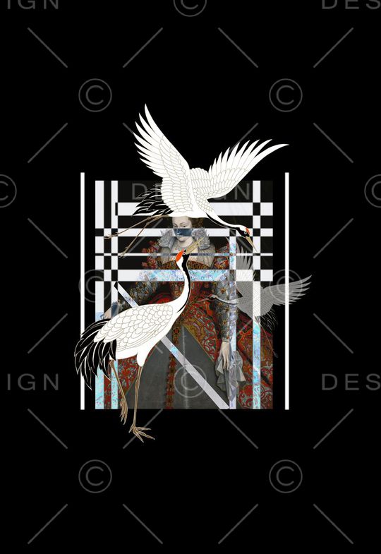 潮流时尚印花华亿平台图片